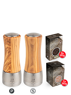 Set Madras olijfhout u'Select 16 cm - Peugeot Saveurs