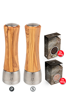 Set Madras olijfhout u'Select 21 cm - Peugeot Saveurs