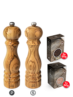 Set Paris olijfhout 22 cm - Peugeot Saveurs
