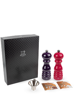 Paris-rama Aubergine & Roze Set, 18cm - Peugeot Saveurs